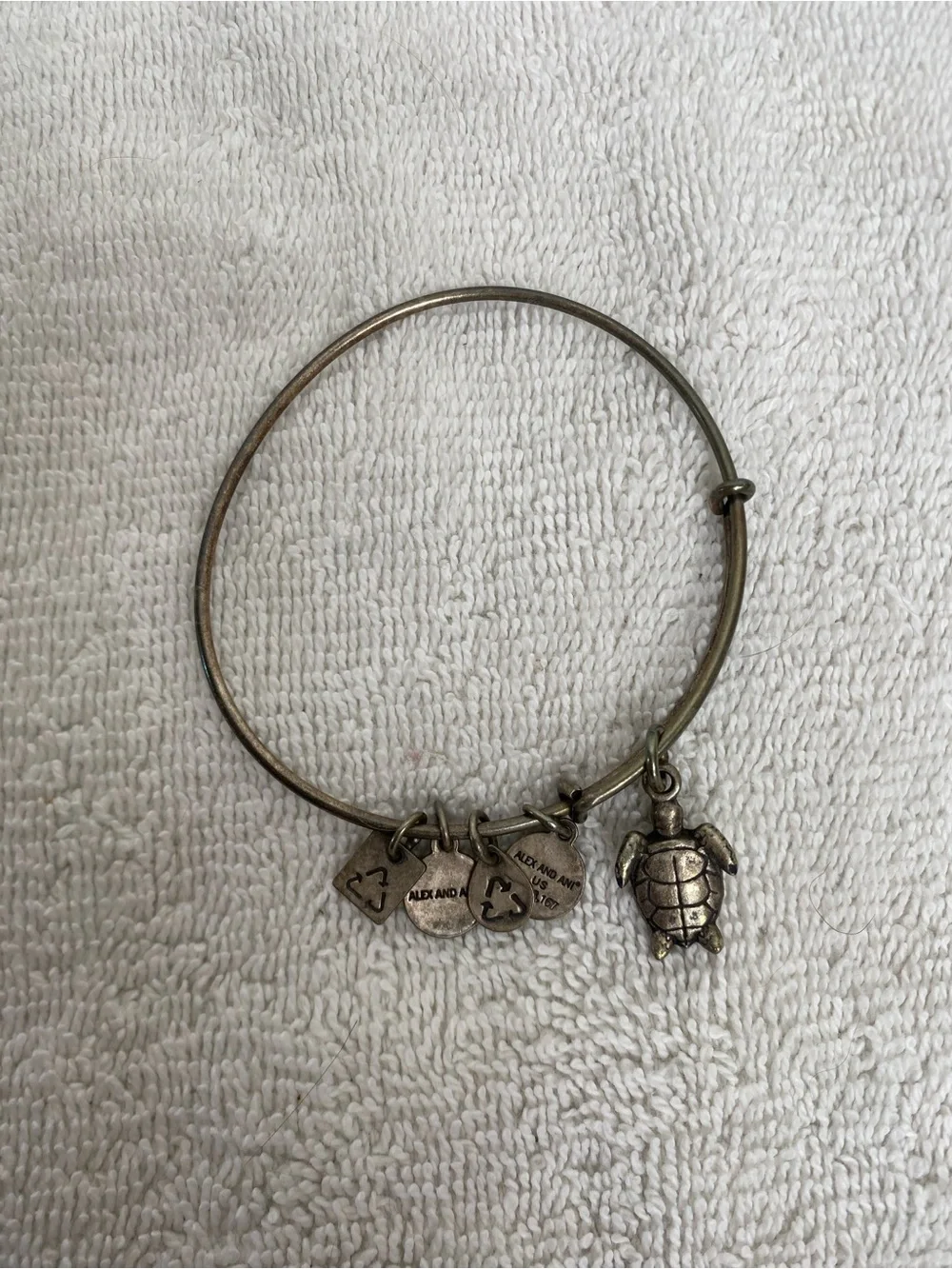 Alex and Ani + Lucky Women's 6 Piece Bronze Silver Gold Charm Bracelets Coastal